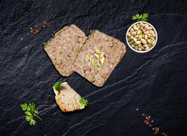 Country style pate pistachio