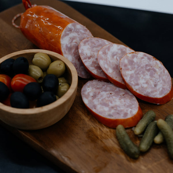Traditional garlic sausage